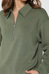Off-Duty Half-Zip Polo