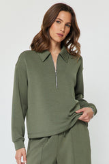 Off-Duty Half-Zip Polo