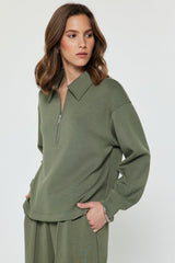 Off-Duty Half-Zip Polo