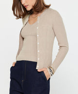 Ribbed Tank And Cardigan Set