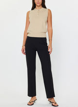 Sleeveless Henley Knit Vest