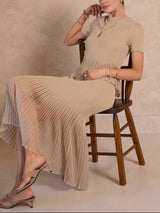 Grace Ribbed Flared Midi Skirt