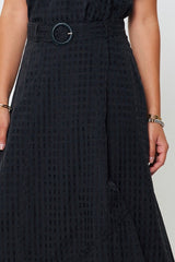 Asymmetric Hem Midi Skirt (2 Color Ways)