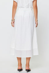 Asymmetric Hem Midi Skirt (2 Color Ways)