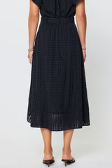Asymmetric Hem Midi Skirt (2 Color Ways)