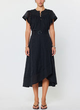 Asymmetric Hem Midi Skirt (2 Color Ways)