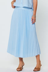 Lightweight Pleated Midi Skirt (2 Color Ways)
