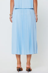 Lightweight Pleated Midi Skirt (2 Color Ways)