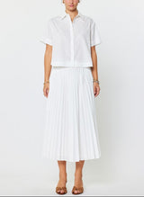 Lightweight Pleated Midi Skirt (2 Color Ways)
