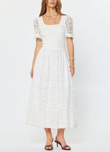 Lace Embroidered Maxi Dress