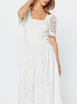 Lace Embroidered Maxi Dress