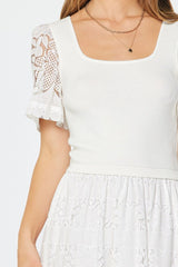 Lace Embroidered Maxi Dress