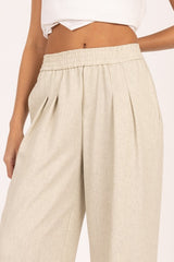 Pleated Wide-Leg Pants