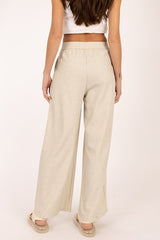 Pleated Wide-Leg Pants