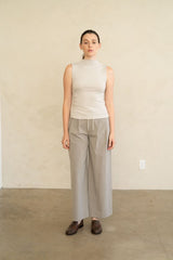 Tailored Pinstripe Wide-Leg Pants (2 Color Ways)