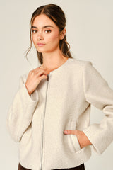 Teddy Jacket with Detachable Lace Cape