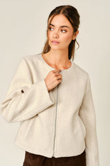 Teddy Jacket with Detachable Lace Cape