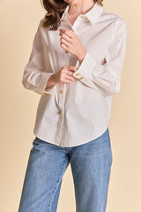 Button-Down Shirt With Shell Buttons