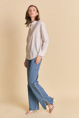 Button-Down Shirt With Shell Buttons