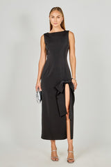 Bow Detail Sleeveless Maxi Dress