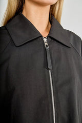 Drawstring Hem Cropped Jacket