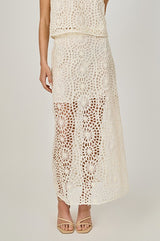 Textured Midi Skirt