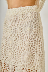 Textured Midi Skirt