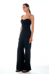 Pleated Wide Pants With Belt