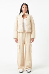 Wide Knit Cargo Pants