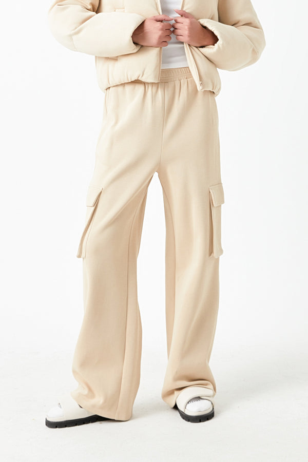 Wide Knit Cargo Pants