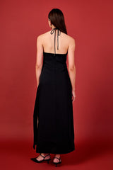 Luna Halter Neck Maxi Dress