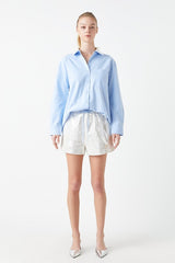 Oxford Shirt With Sequin Collar