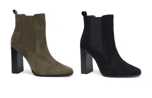 Block Heel Ankle Boots