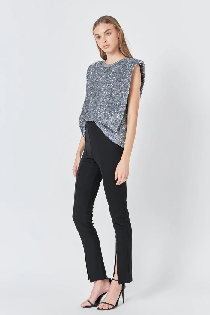 Sequin Embellished Top (2 Color Ways)