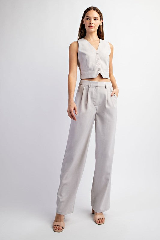 Dove Solid Woven Pants