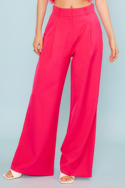 Zipper Hook Side Pocket Pants