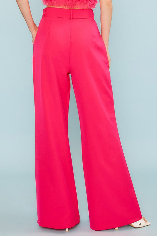 Zipper Hook Side Pocket Pants