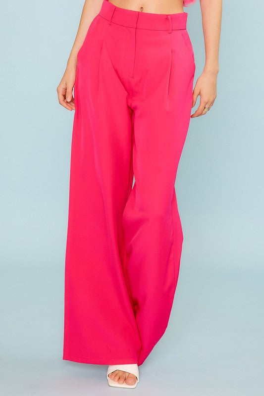 Zipper Hook Side Pocket Pants