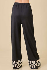 Elastic Waistband Straight Leg Pant