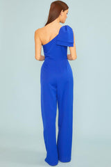 One Shoulder Bowtie Jumpsuit