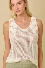 Crochet Knitted Tank Top (2 Color Ways)