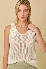Crochet Knitted Tank Top (2 Color Ways)