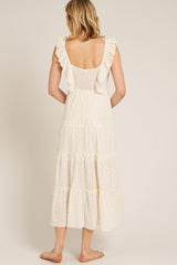 Ruffle Sleeve Layered Maxi Dress