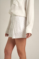 Cotton Eyelet Shorts