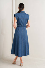 Modern Muse Denim Midi Dress
