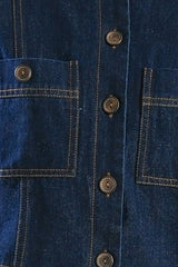 Dark Indigo Cropped Denim Jacket