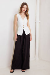 Tailored White Vest