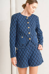 Quilted Woven Jacket