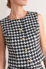 Houndstooth Vest