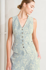 Woven Bonded Lace Vest